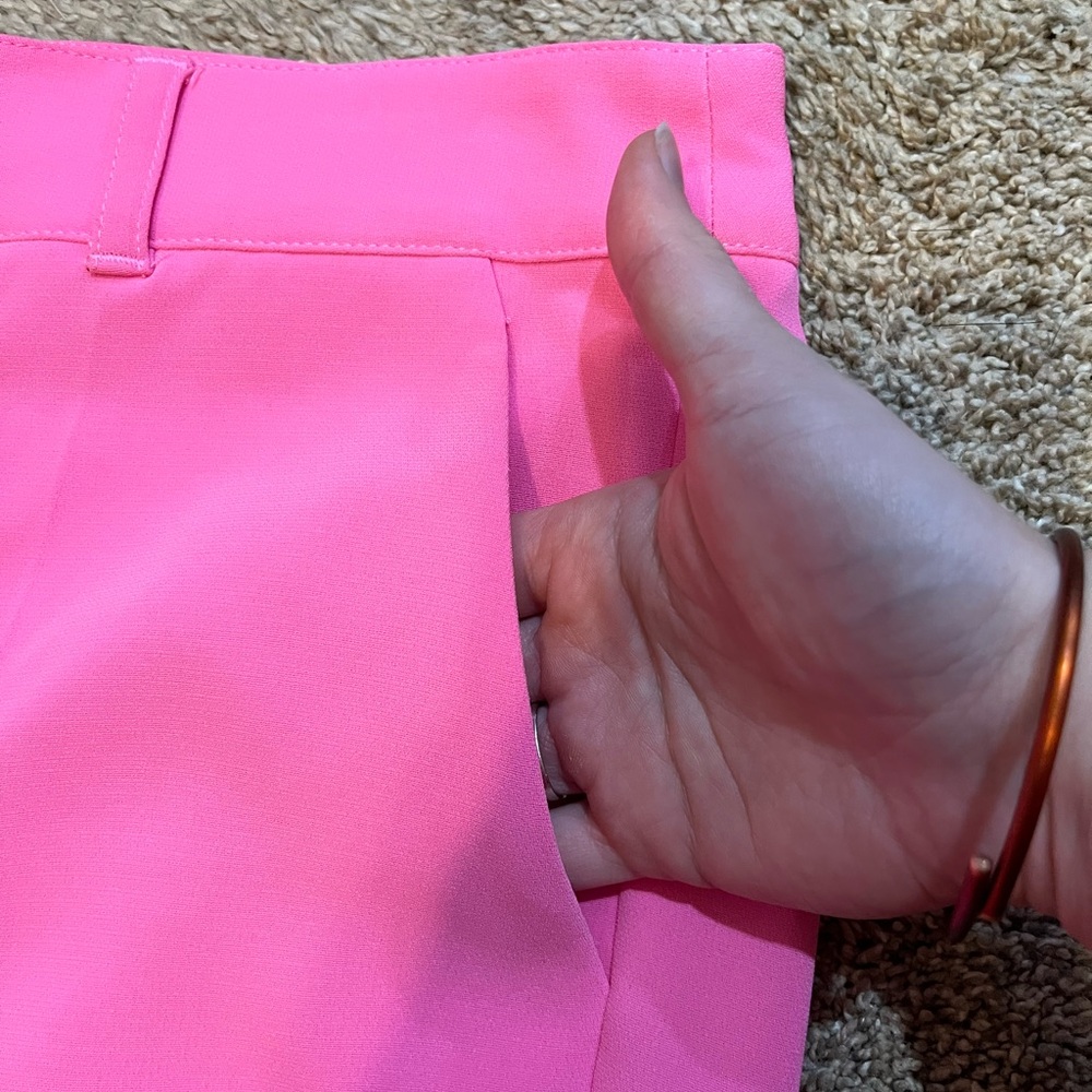 Cinq à Sept Vibrant Pink Straight Leg Pants - Picture 4 of 6